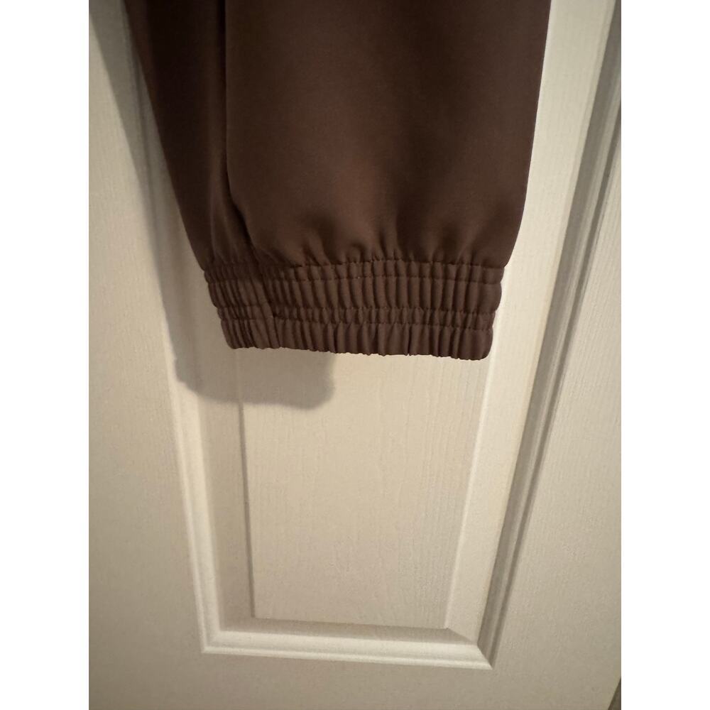 Athleta Metropolis Joggers Mineral Brown Travel Commute Lounge Size 6 Tall - Picture 8 of 11